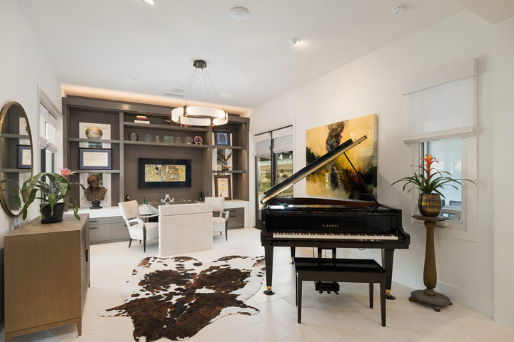 Parallel Ring Chandelier by Hammerton Studio in a styled interior