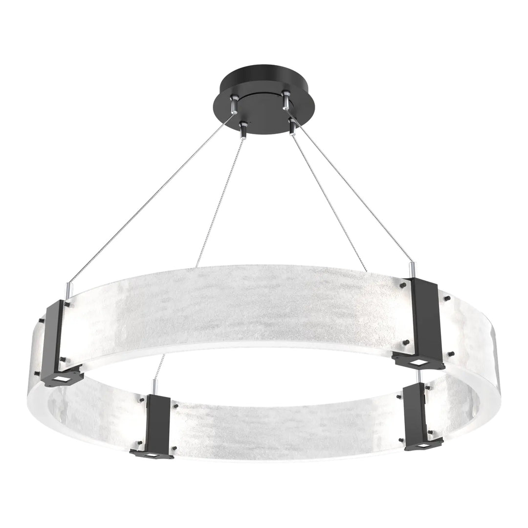 Parallel Ring Chandelier by Hammerton Studio – Medium in Matte Black