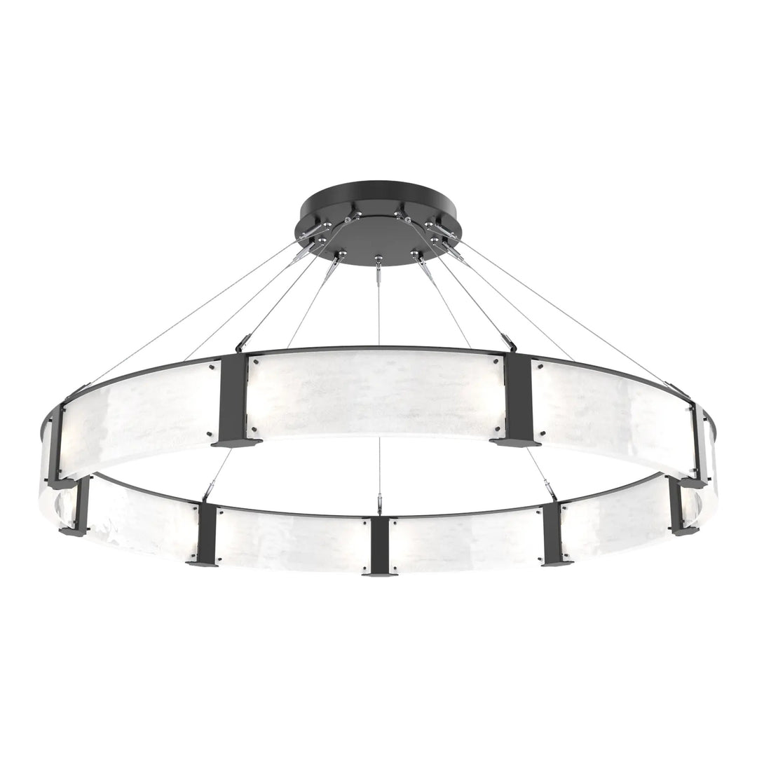 Parallel Ring Chandelier by Hammerton Studio – XL in Matte Black