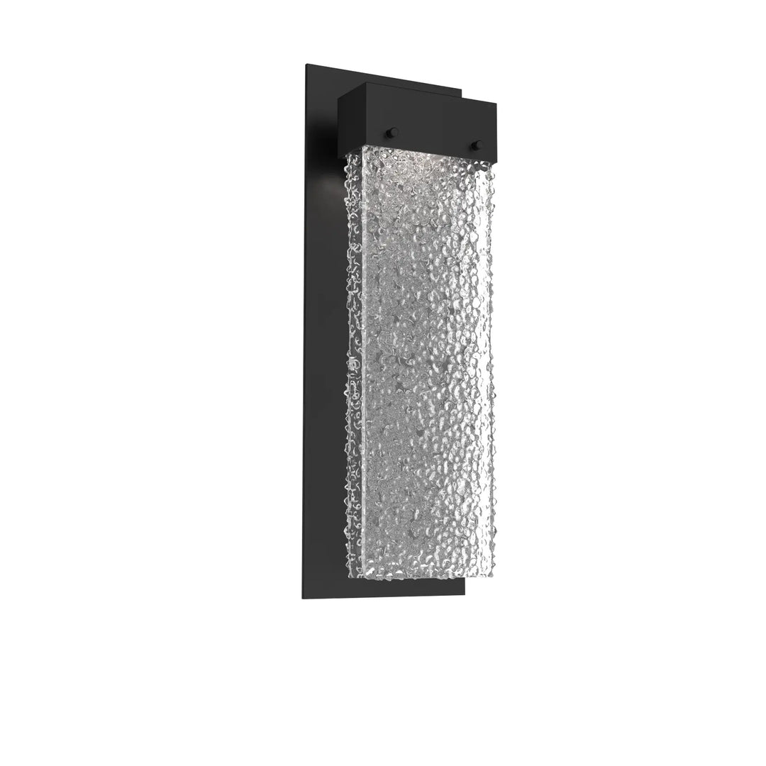 Parallel Sconce by Hammerton Studio in Matte Black with Clear Rimelight glass