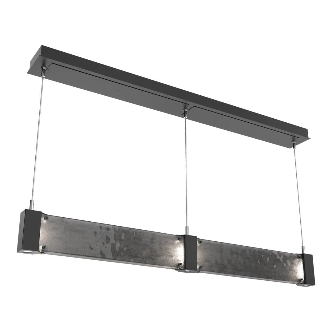Parallel Straight Linear Chandelier by Hammerton Studio in Matte Black