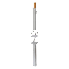 Parasol In-ground Base 38 – Small by Barlow Tyrie, white background