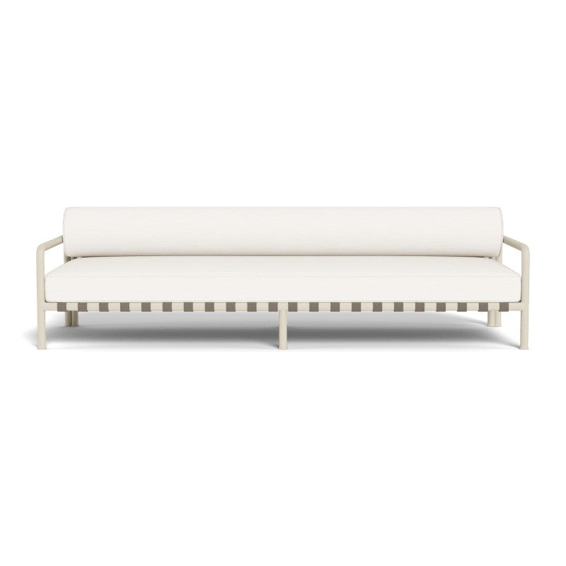 Parker 3 Seat Sofa by Harbour in Aluminum Bone