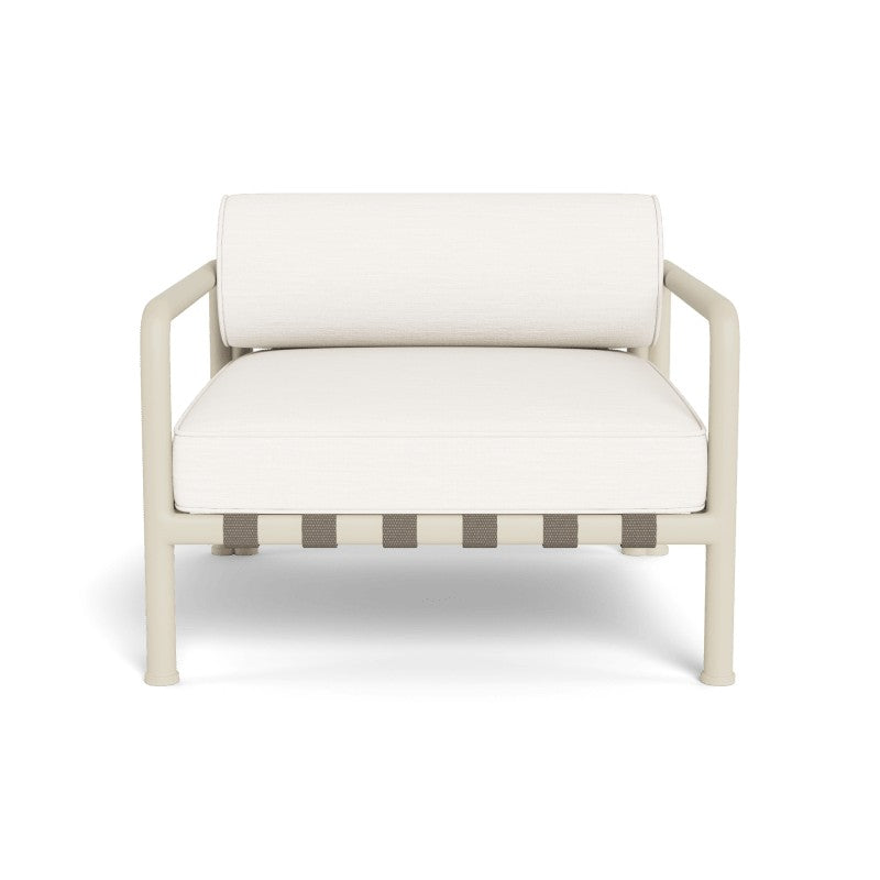 Parker Lounge Chair by Harbour in Aluminum Bone