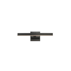 Pasha 19" LED Picture Light by ET2 Lighting in Black, front view