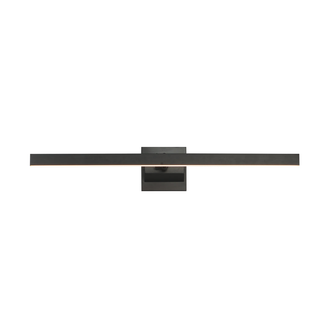 Pasha 30" LED Picture Light by ET2 Lighting in Black, front view