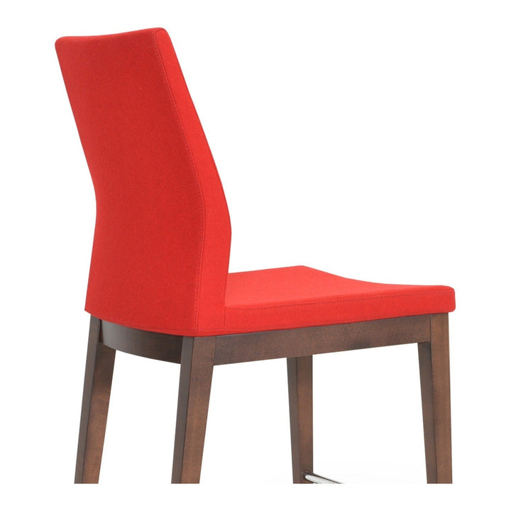 Pasha Wood High Back Stool