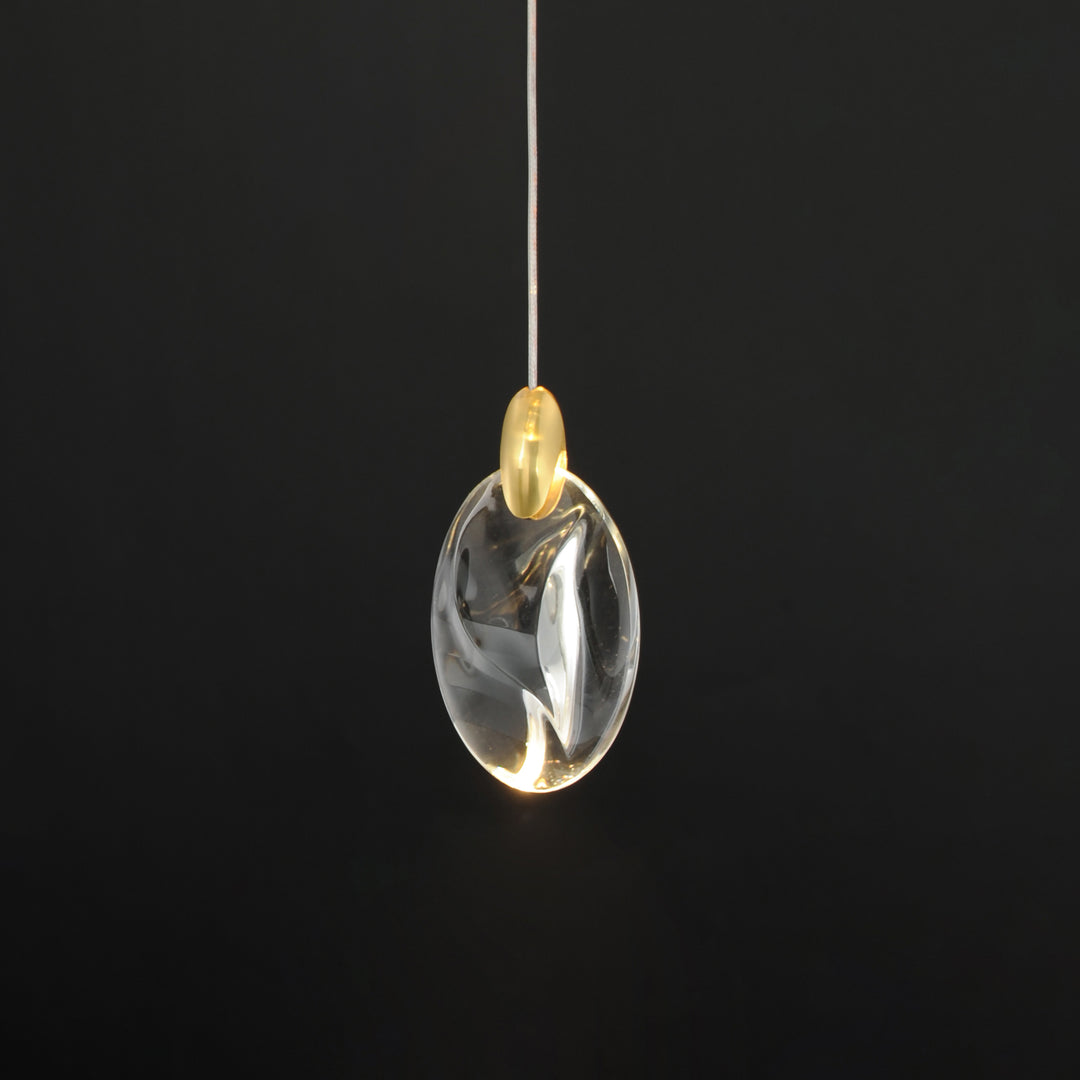 Pebble 1-Light LED Pendant by ET2 Lighting, styled view 3