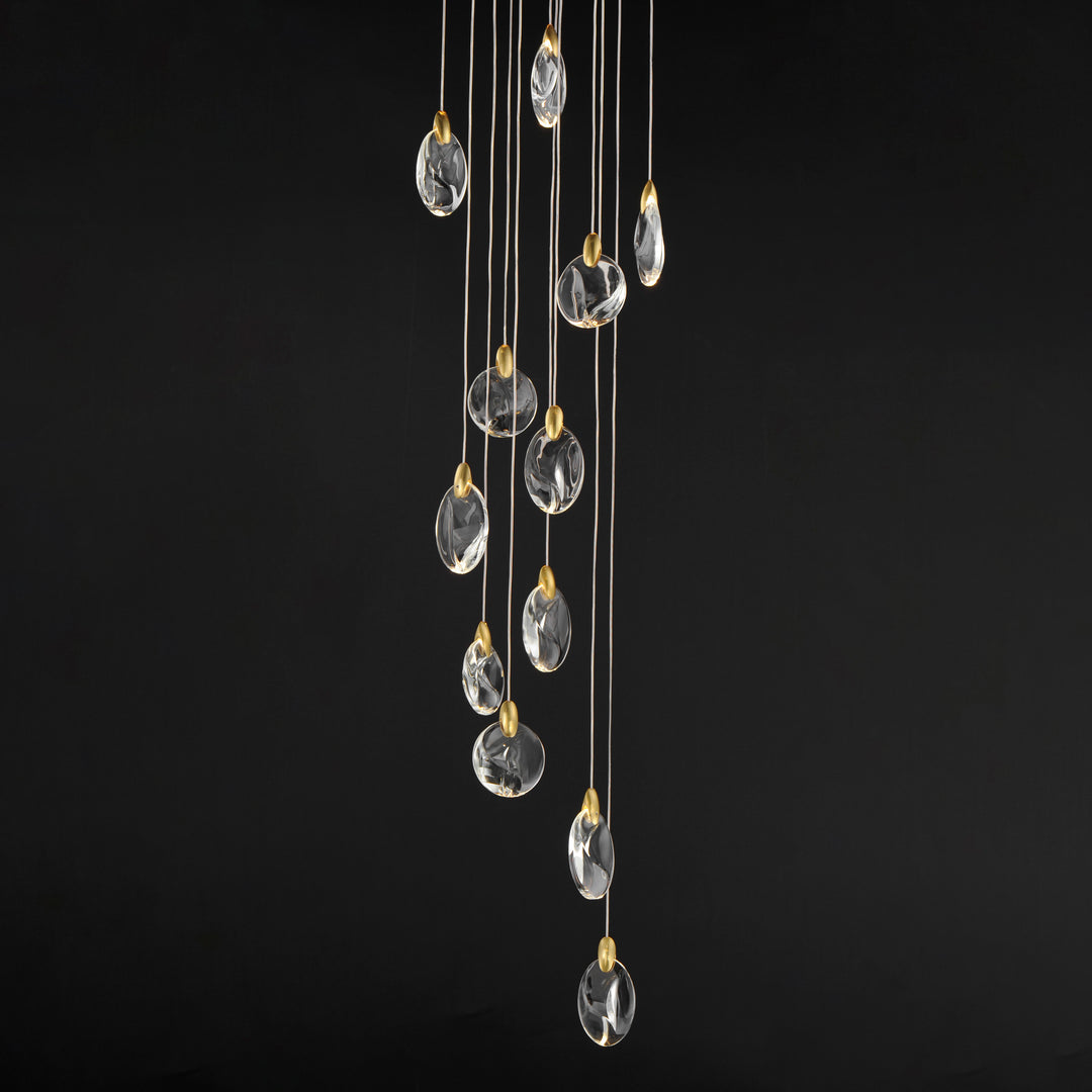 Pebble 12-Light LED Pendant by ET2 Lighting, styled view 2