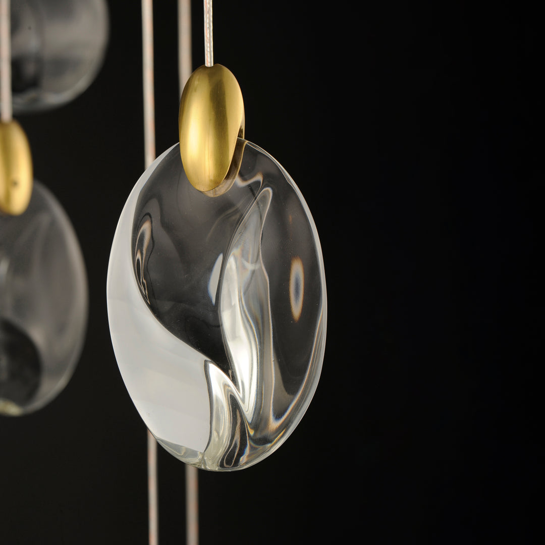 Pebble 18-Light LED Pendant by ET2 Lighting, styled view 4
