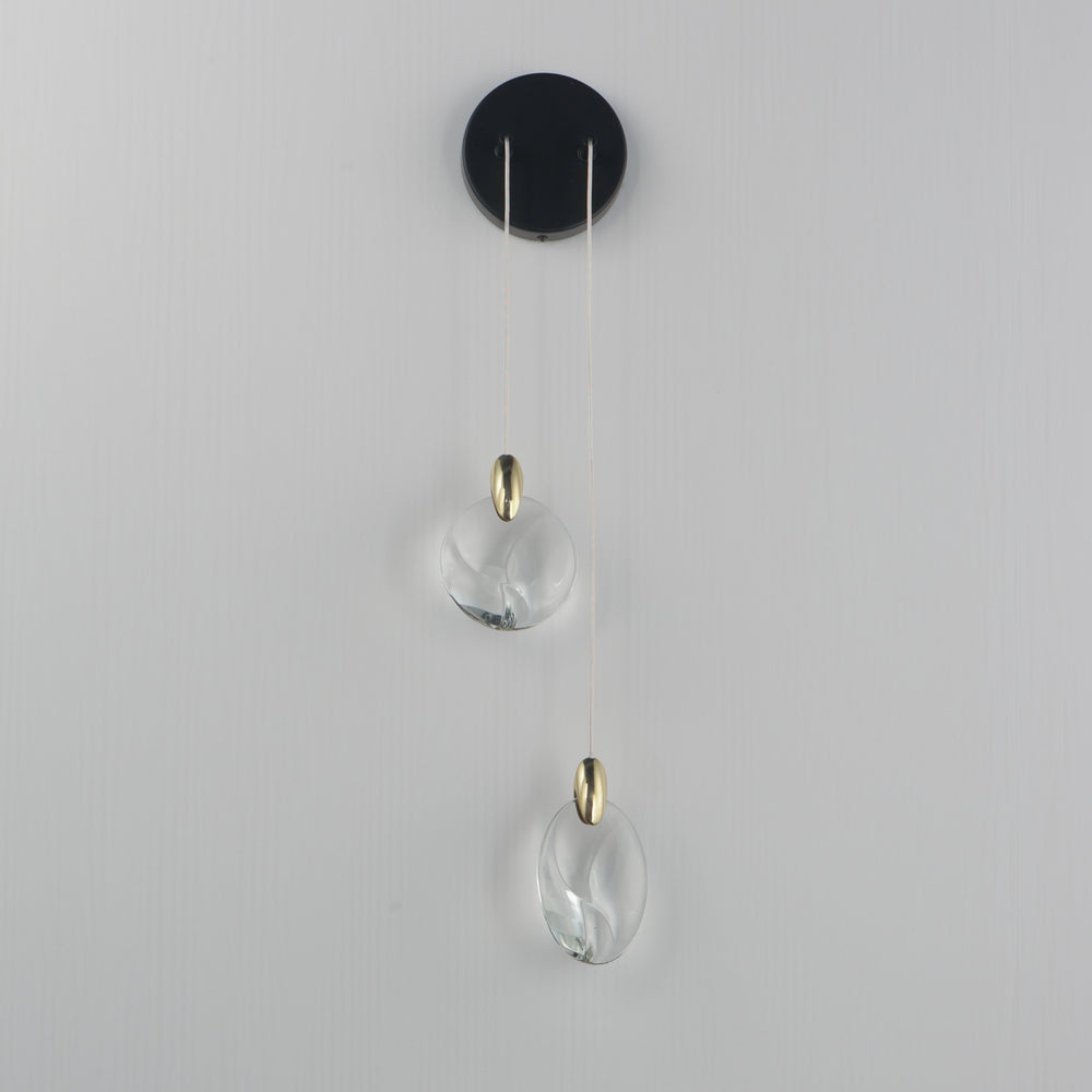 Pebble 2-Light Wall Sconce by ET2 Lighting, styled view 1