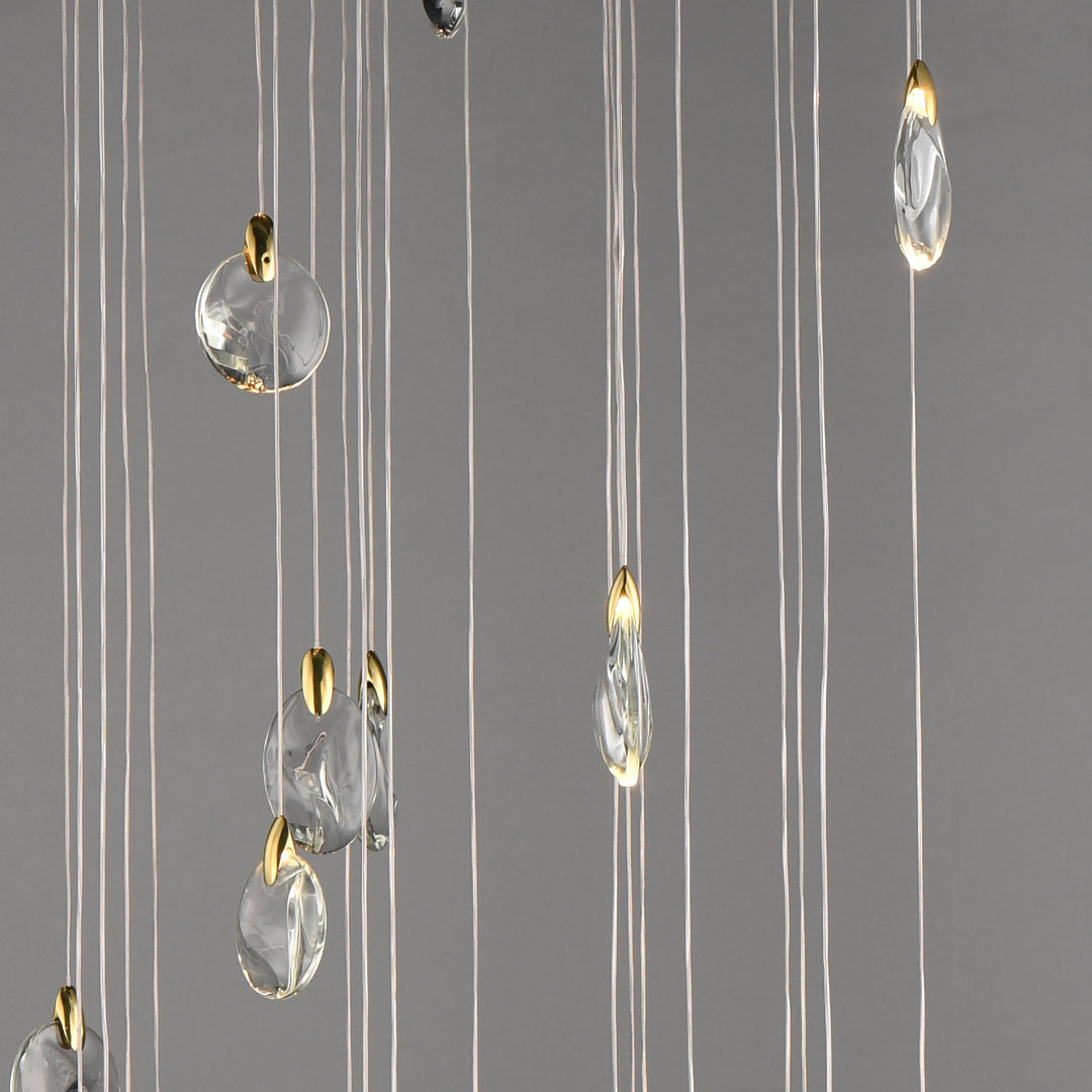 Pebble 30-Light LED Pendant by ET2 Lighting, styled view 2
