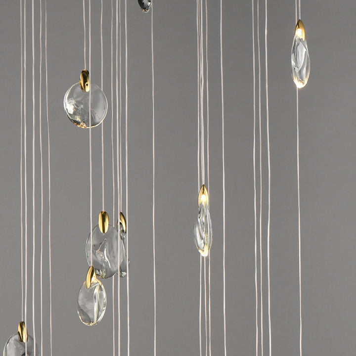 Pebble 30-Light LED Pendant by ET2 Lighting, styled view 2