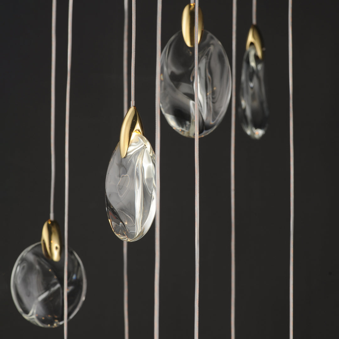 Pebble 30-Light LED Pendant by ET2 Lighting, styled view 3