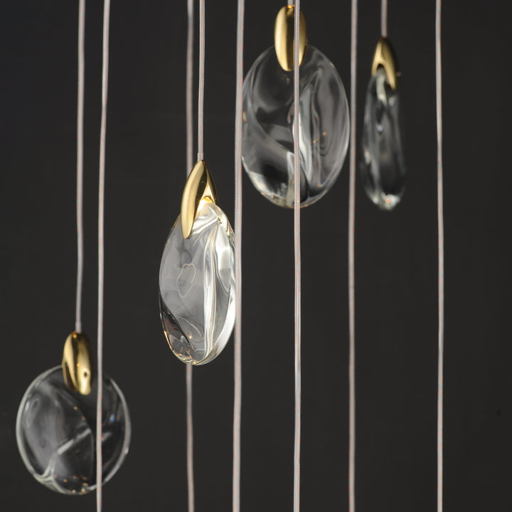 Pebble 30-Light LED Pendant by ET2 Lighting, styled view 3