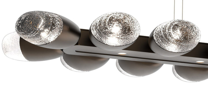 Pebble Linear Chandelier by Hammerton Studio in a styled interior