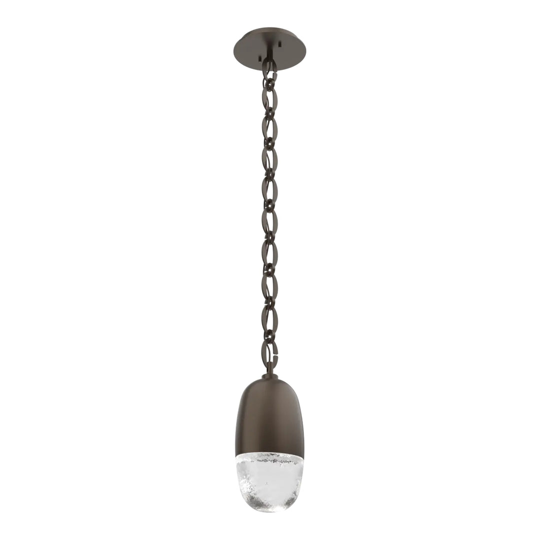 Pebble Pendant by Hammerton Studio in Flat Bronze on chain