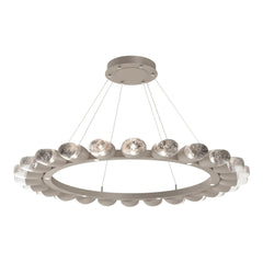Pebble Ring Chandelier by Hammerton Studio in Beige Silver
