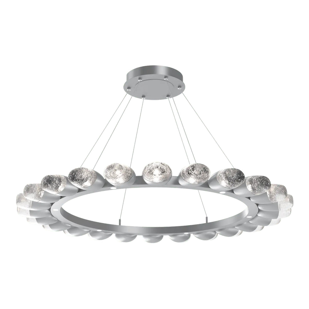 Pebble Ring Chandelier by Hammerton Studio in Classic Silver