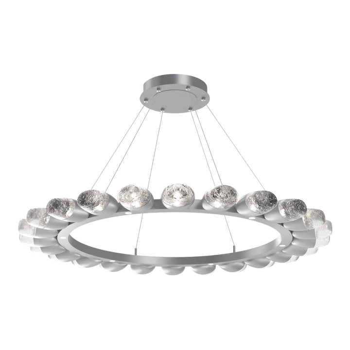 Pebble Ring Chandelier by Hammerton Studio in Classic Silver