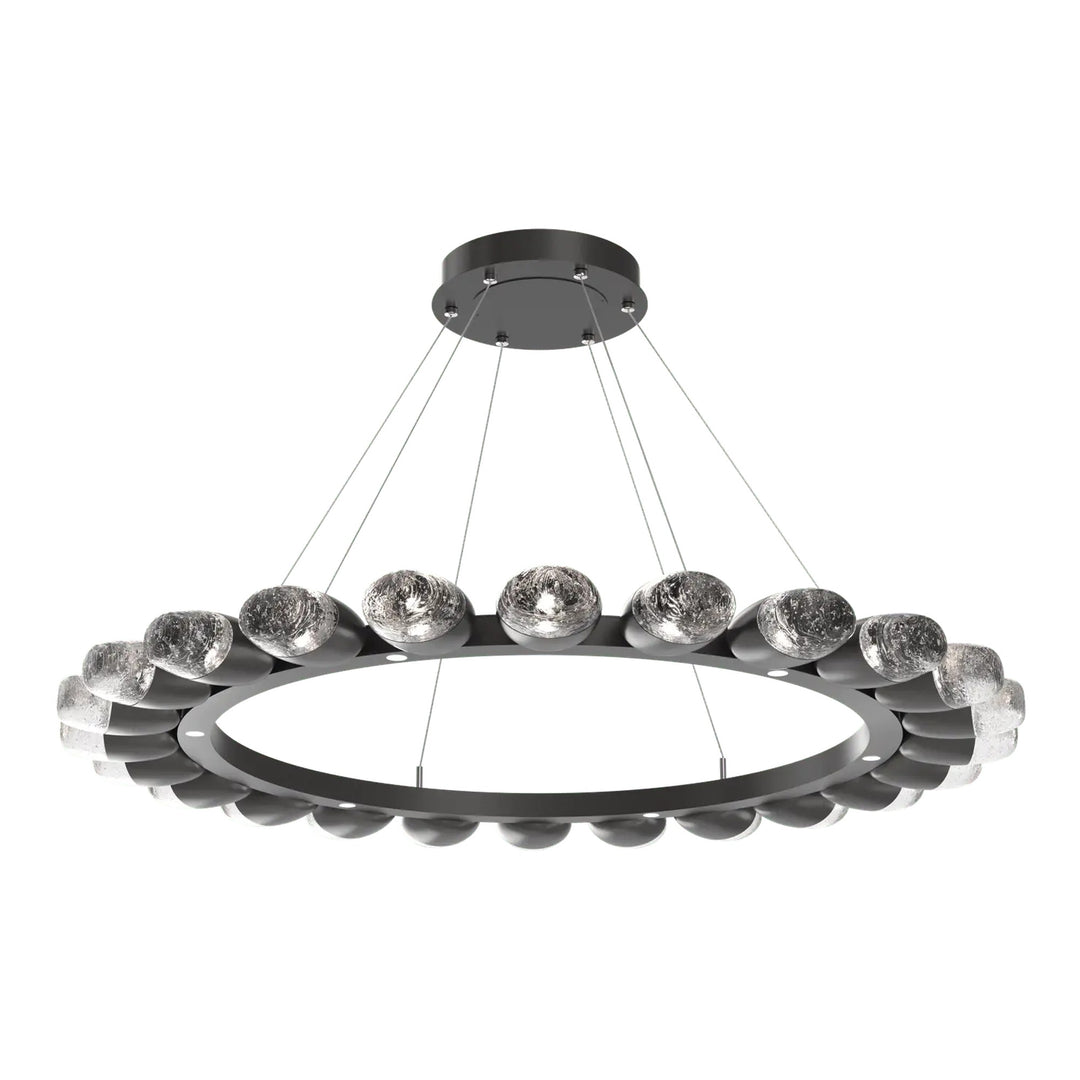 Pebble Ring Chandelier by Hammerton Studio in Graphite