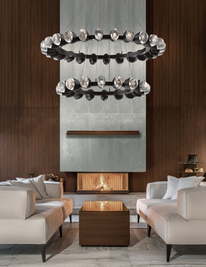 Pebble Ring Chandelier by Hammerton Studio in a styled interior