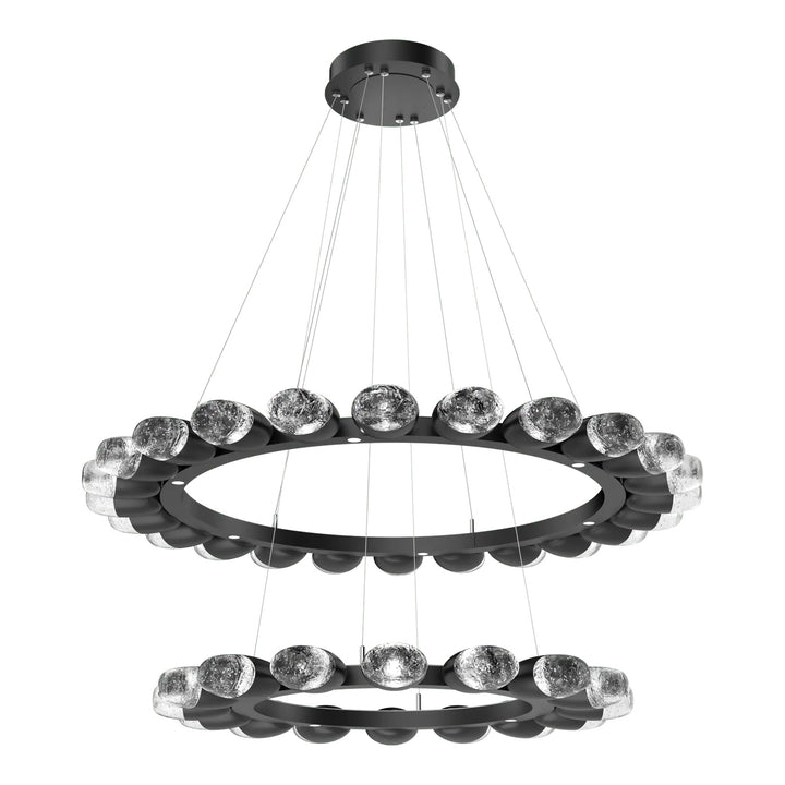 Pebble Ring Chandelier by Hammerton Studio, Two-Tier