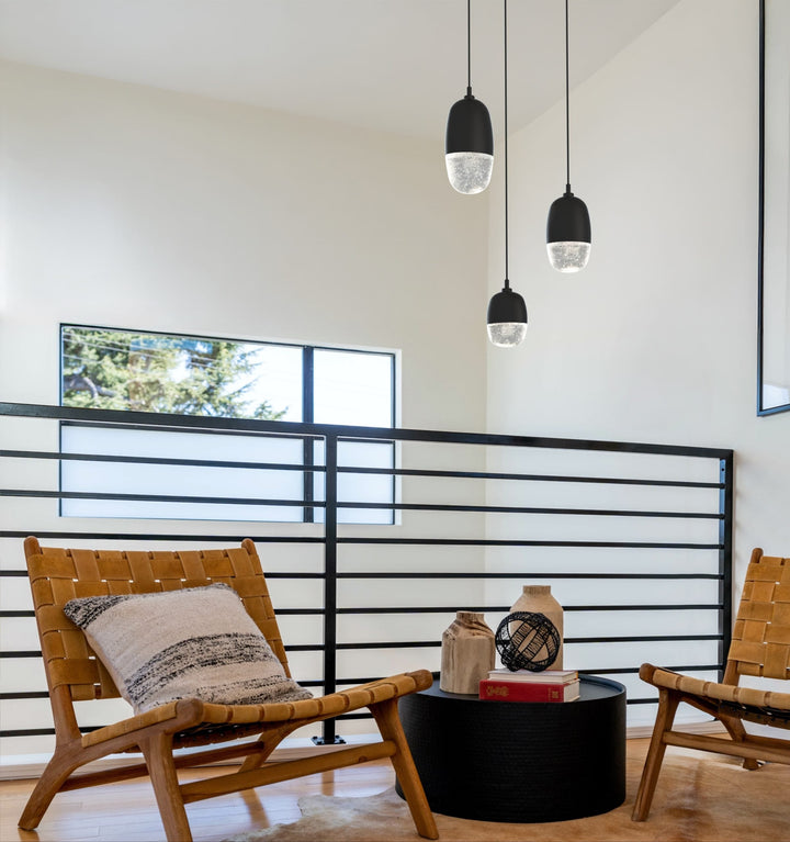 Pebble Round Pendant Chandelier by Hammerton Studio in a styled interior