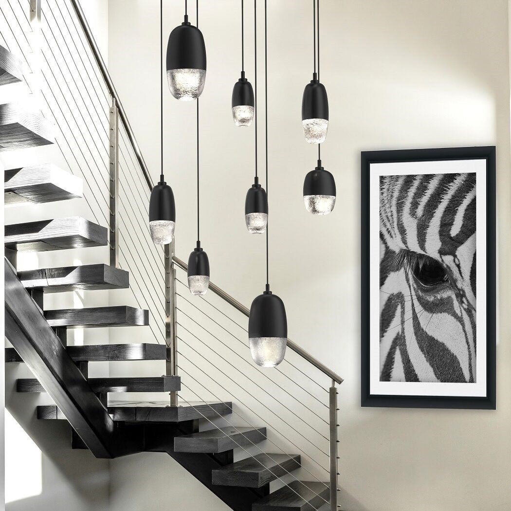 Pebble Round Pendant Chandelier by Hammerton Studio in a styled interior