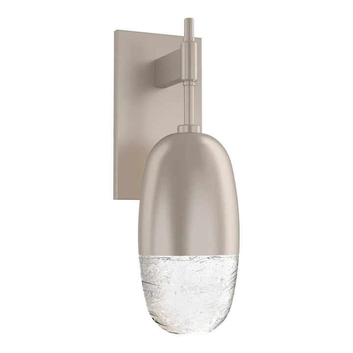 Pebble Sconce by Hammerton Studio in Beige Silver