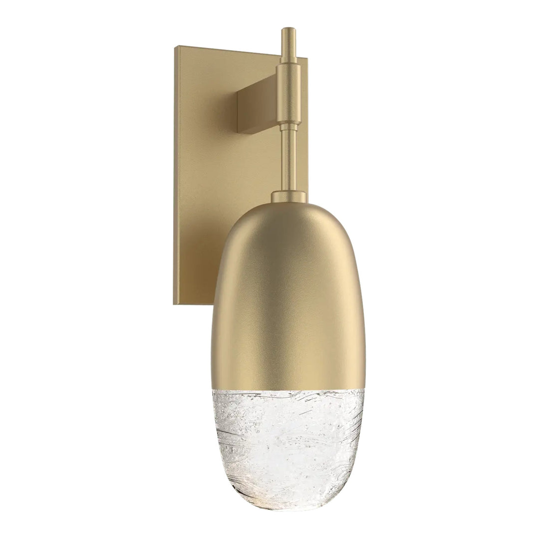 Pebble Sconce by Hammerton Studio in Gilded Brass
