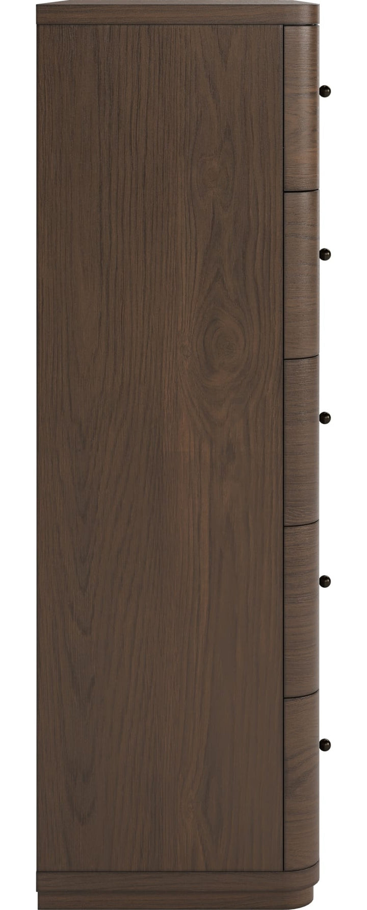 Penny Five Drawer Chest in Chocolate Mousse — side view