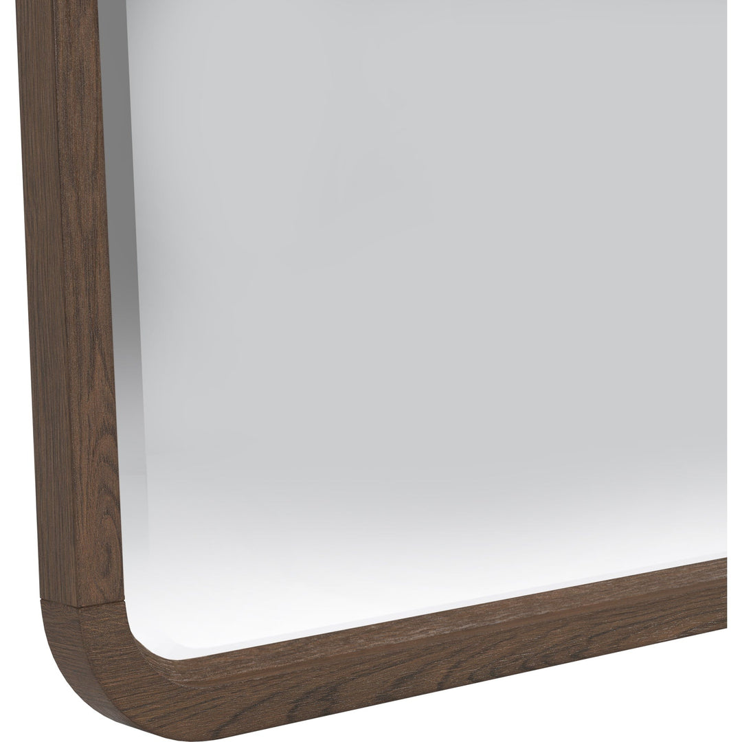 Penny Floor Mirror in Chocolate Mousse — detail view