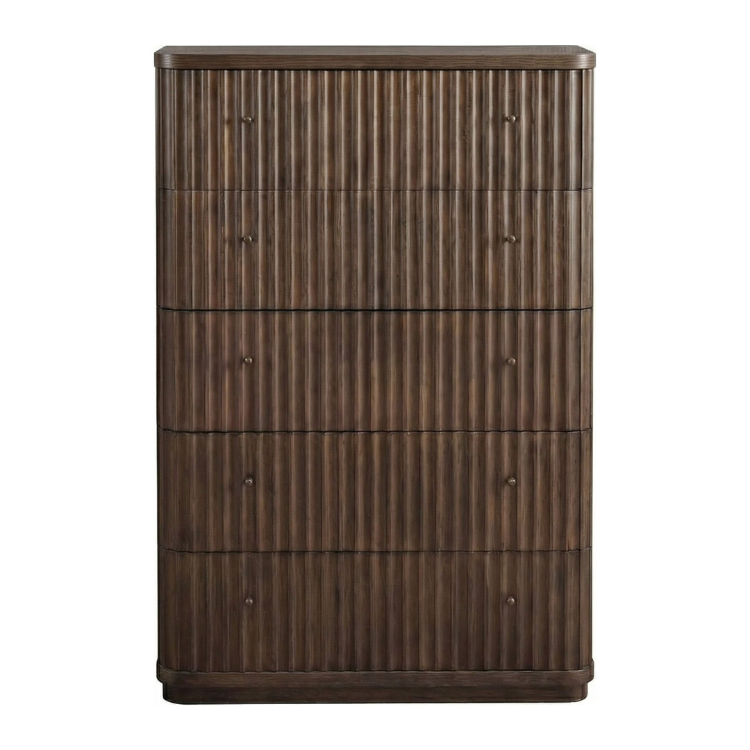 Penny Fluted Chest by Modus in Chocolate Mousse — on a white background