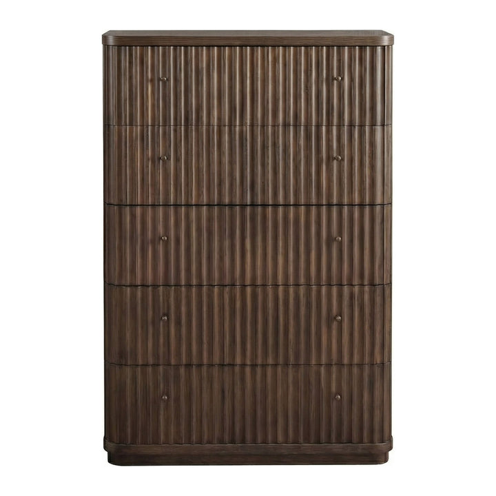 Penny Fluted Chest by Modus in Chocolate Mousse — on a white background