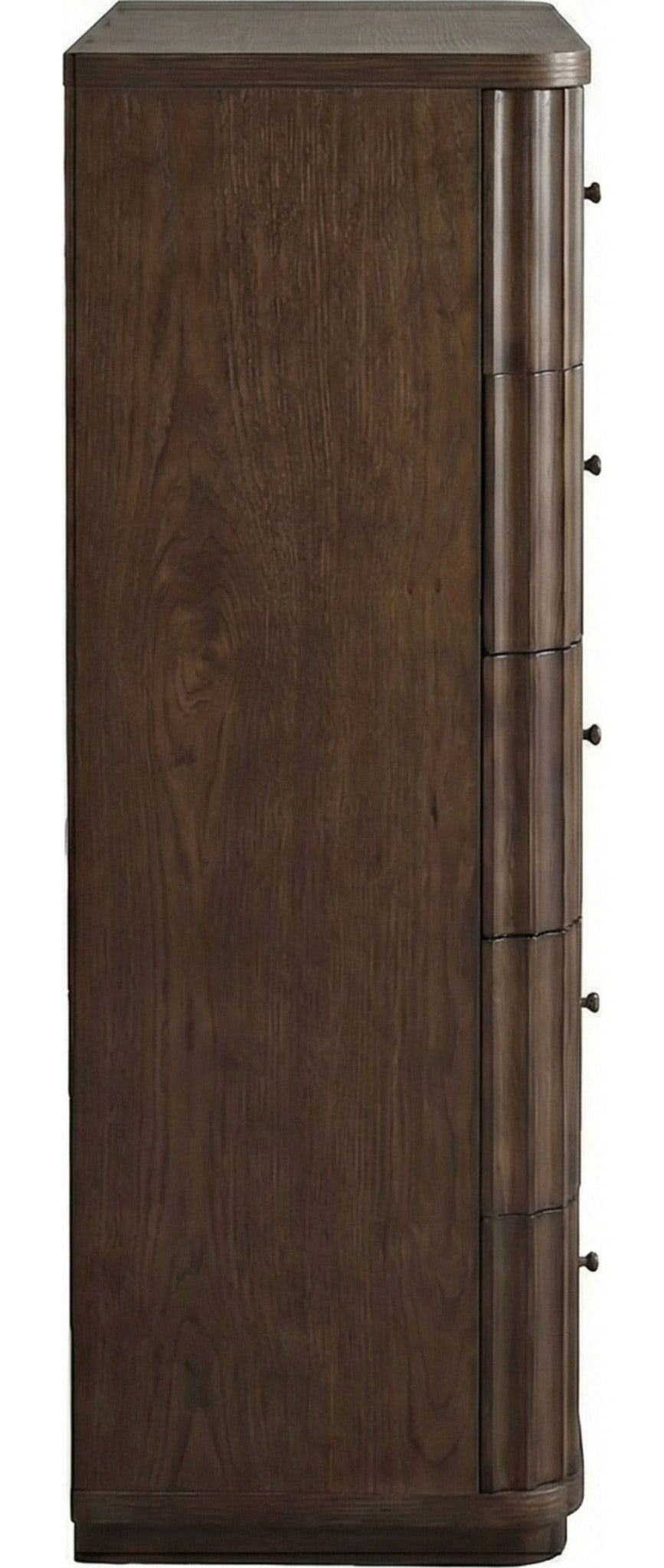 Penny Fluted Chest in Chocolate Mousse — side view