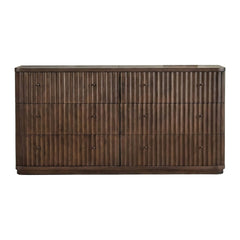 Penny Fluted Dresser by Modus in Chocolate Mousse — on a white background