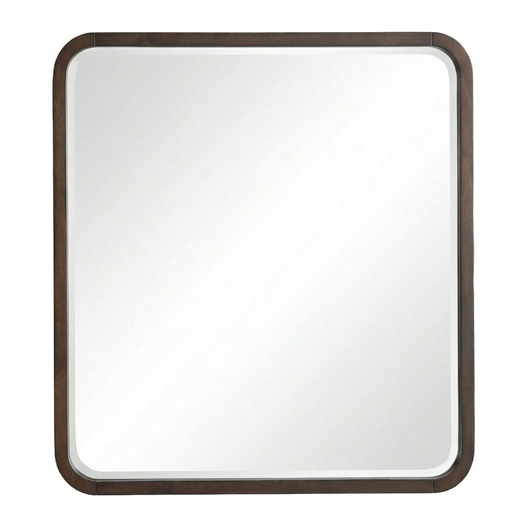 Penny Fluted Dresser Mirror by Modus in Chocolate Mousse — on a white background