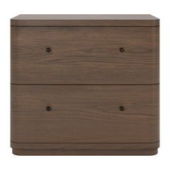 Penny Two Drawer Nightstand by Modus in Chocolate Mousse — on a white background