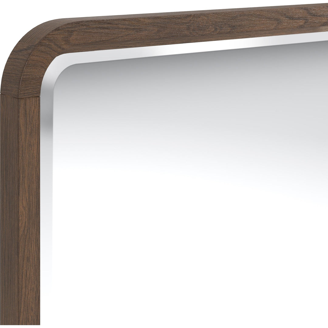 Penny Wall or Dresser Mirror in Chocolate Mousse — detail view