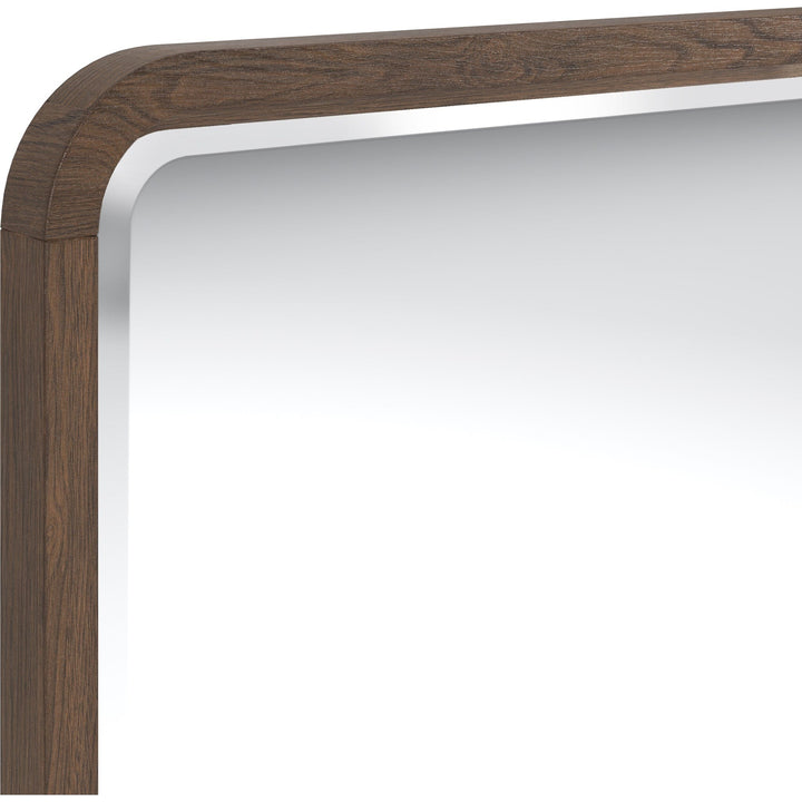 Penny Wall or Dresser Mirror in Chocolate Mousse — detail view