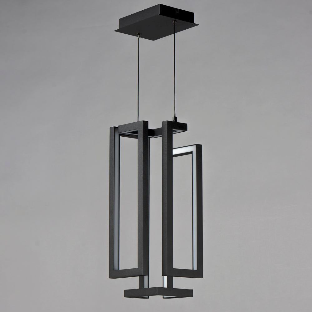 Penrose 18" LED Pendant by ET2 Lighting, styled view 1
