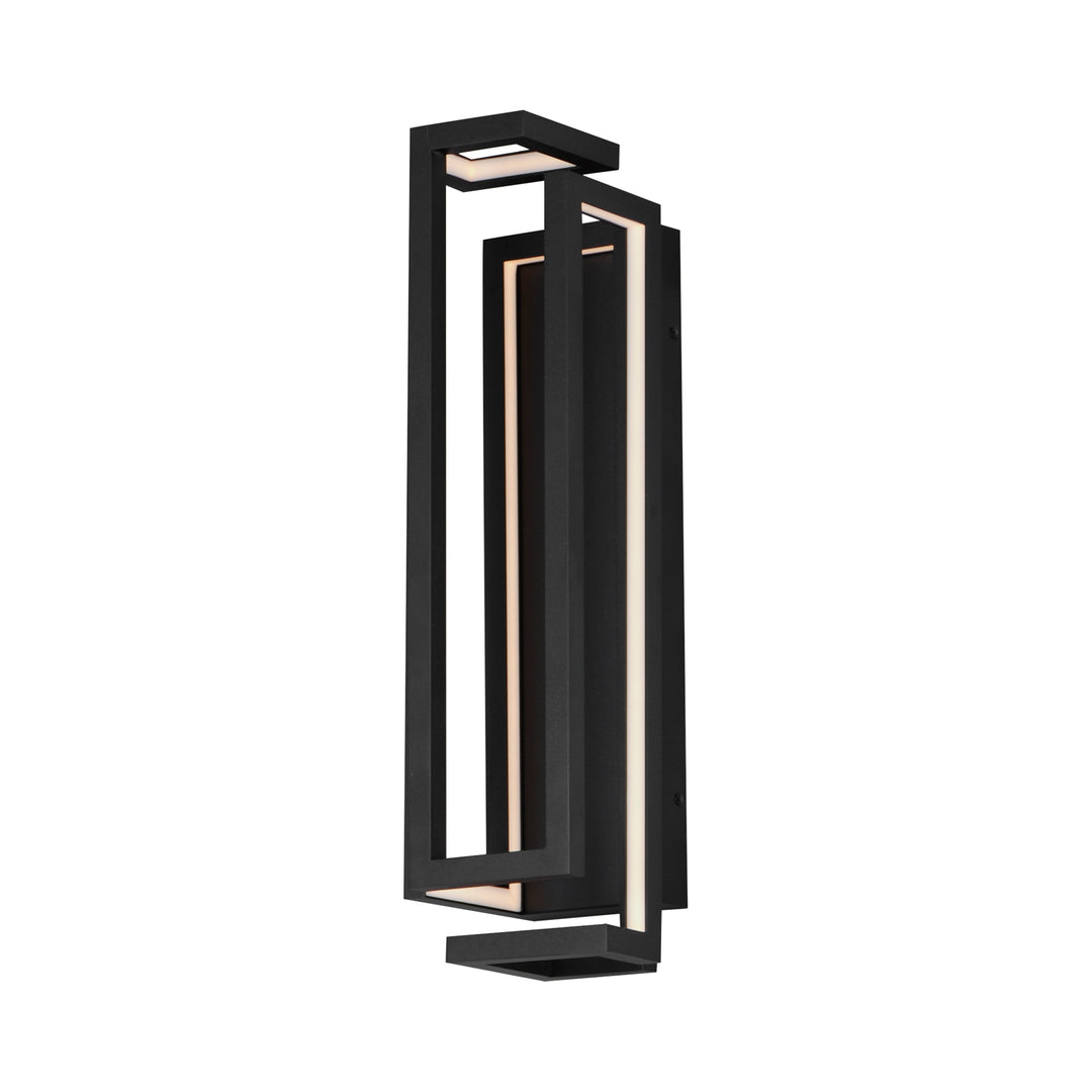 Penrose 24" LED Sconce by ET2 Lighting in Black, front view