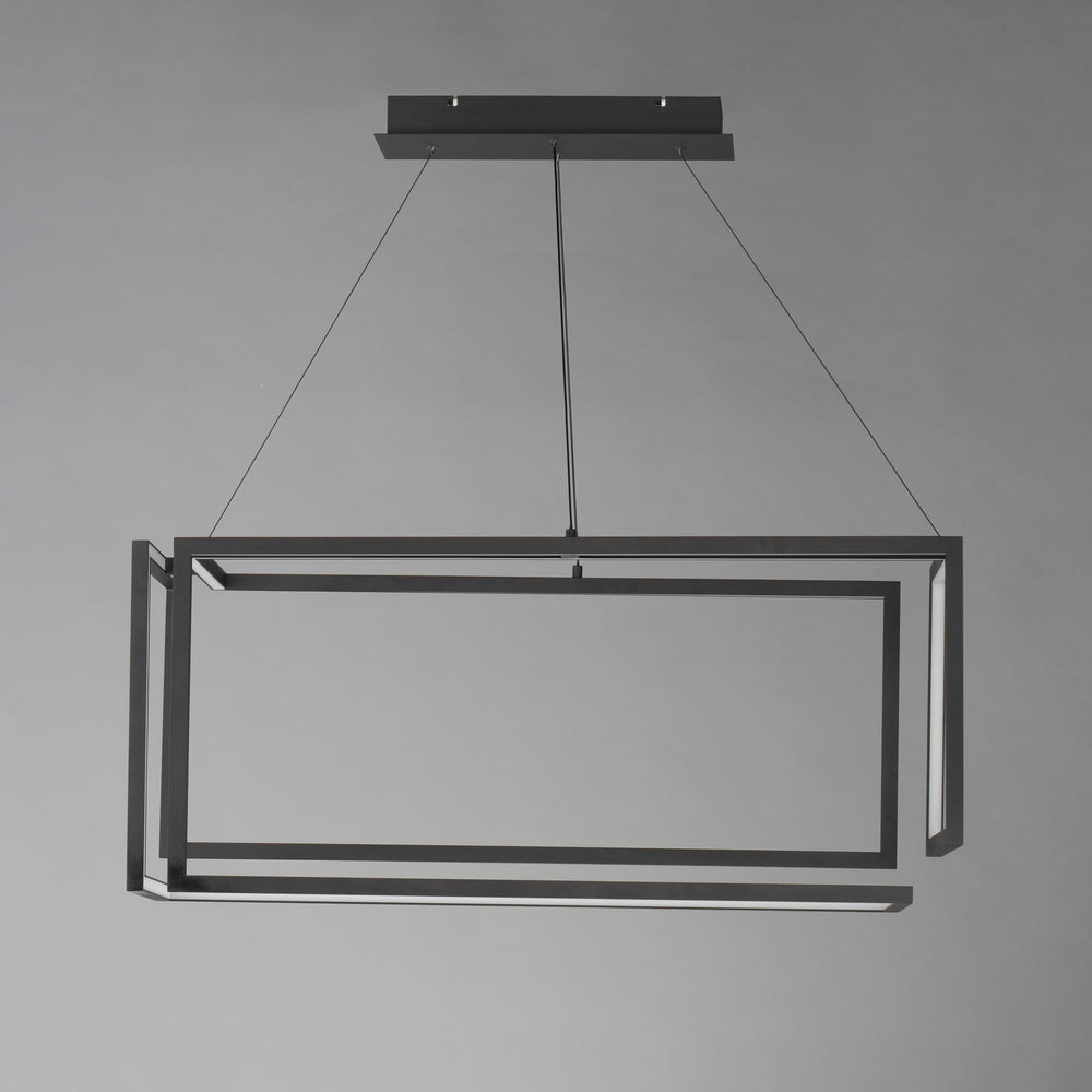 Penrose LED Linear LED Pendant by ET2 Lighting, styled view 1