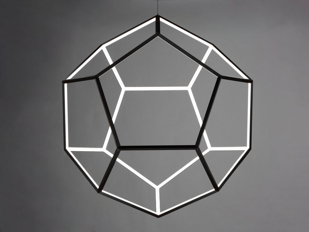 Penta x-Large LED Pendant by ET2 Lighting, styled view 1