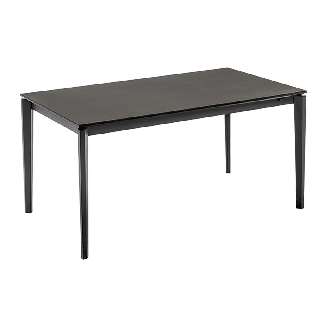 Pentagon Fast Extendable Dining Table by Connubia, white background
