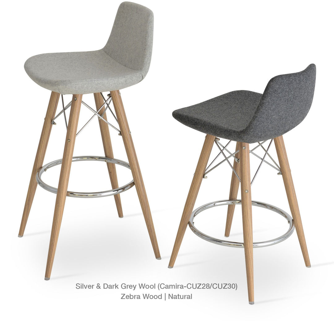 Pera MW Stool — rear three-quarter view | Soho Concept