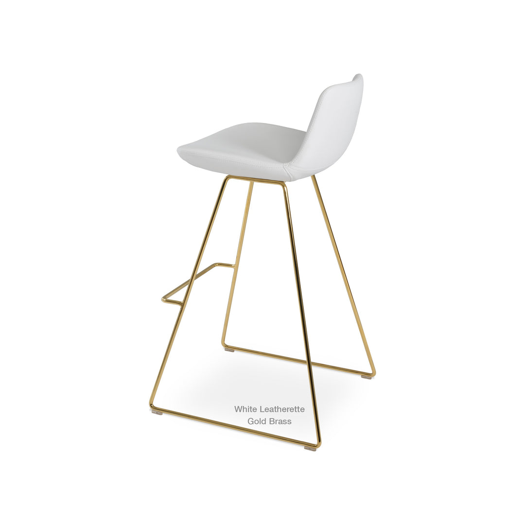 Pera Wire Stool — white product view | Soho Concept