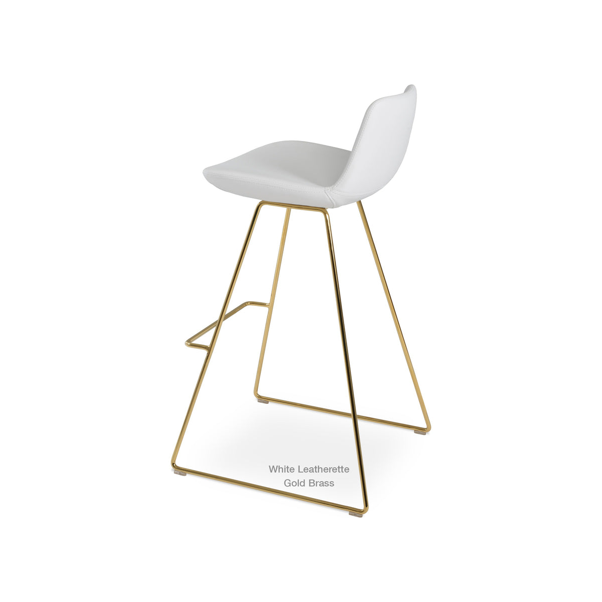 Pera Wire Stool — white product view | Soho Concept