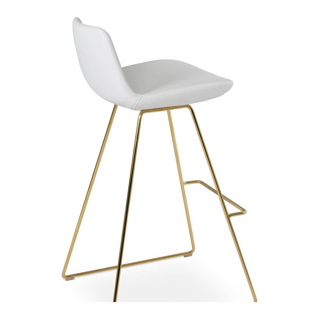 Pera Wire Stool — white product view | Soho Concept